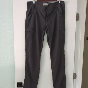 Eddie Bauer Insect Shield Repellant Outdoor Hiking Gray Cargo Pants 14